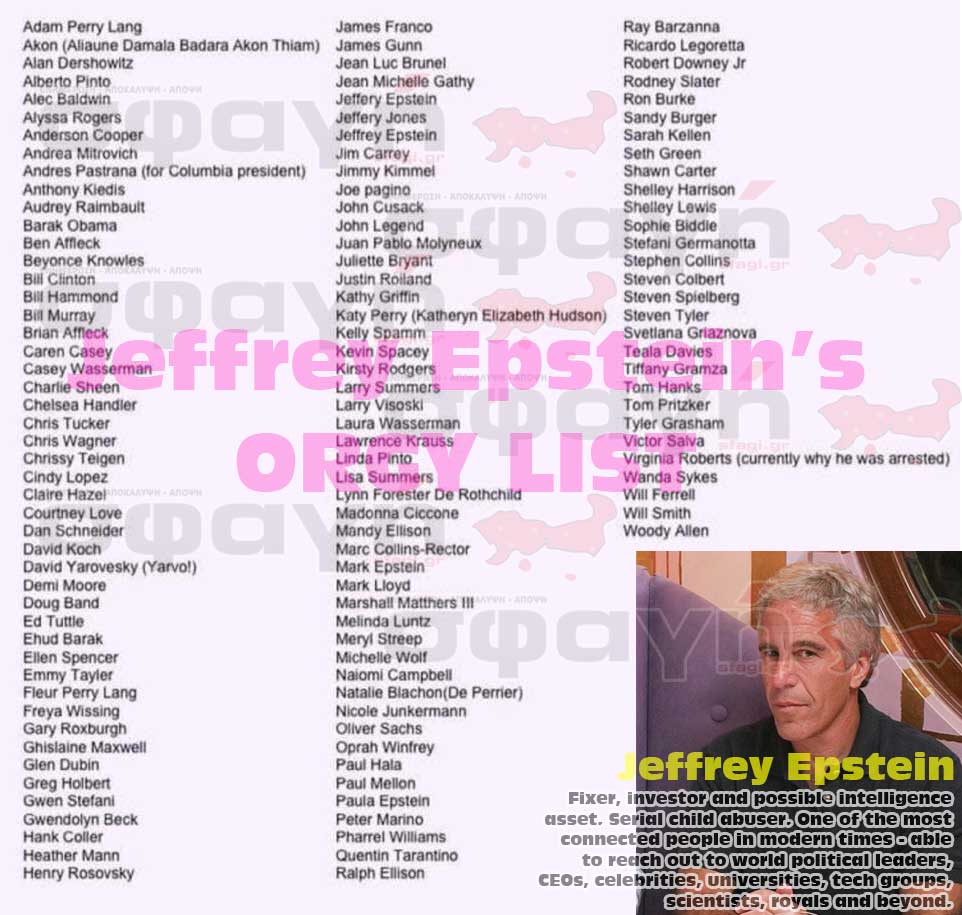 Jeffrey epstein orgy list - Σύλληψη Τομ Χανκς για παιδεραστία