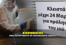 ΚΟΡΟΝΑΪΟΣ: Ποια καταστήματα δεν θα κλείσουν ! ΛΙΣΤΑ