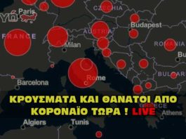 Κρούσματα κοροναϊού στην Ελλάδα τώρα.