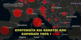 Κρούσματα κοροναϊού στην Ελλάδα τώρα.