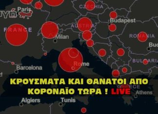 Κρούσματα κοροναϊού στην Ελλάδα τώρα.