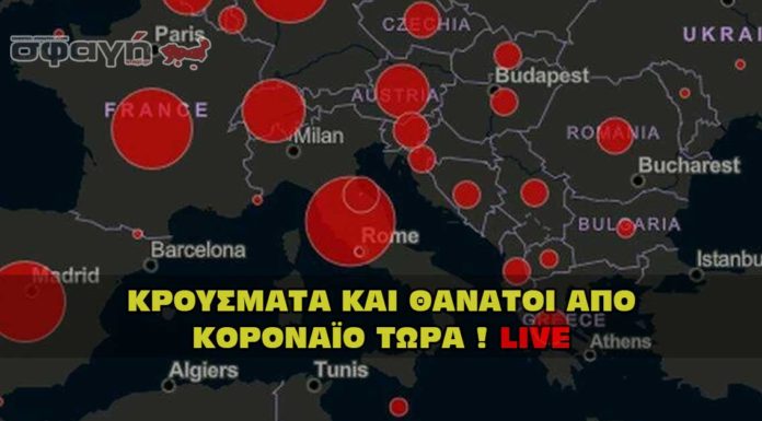 Κρούσματα κοροναϊού στην Ελλάδα τώρα.