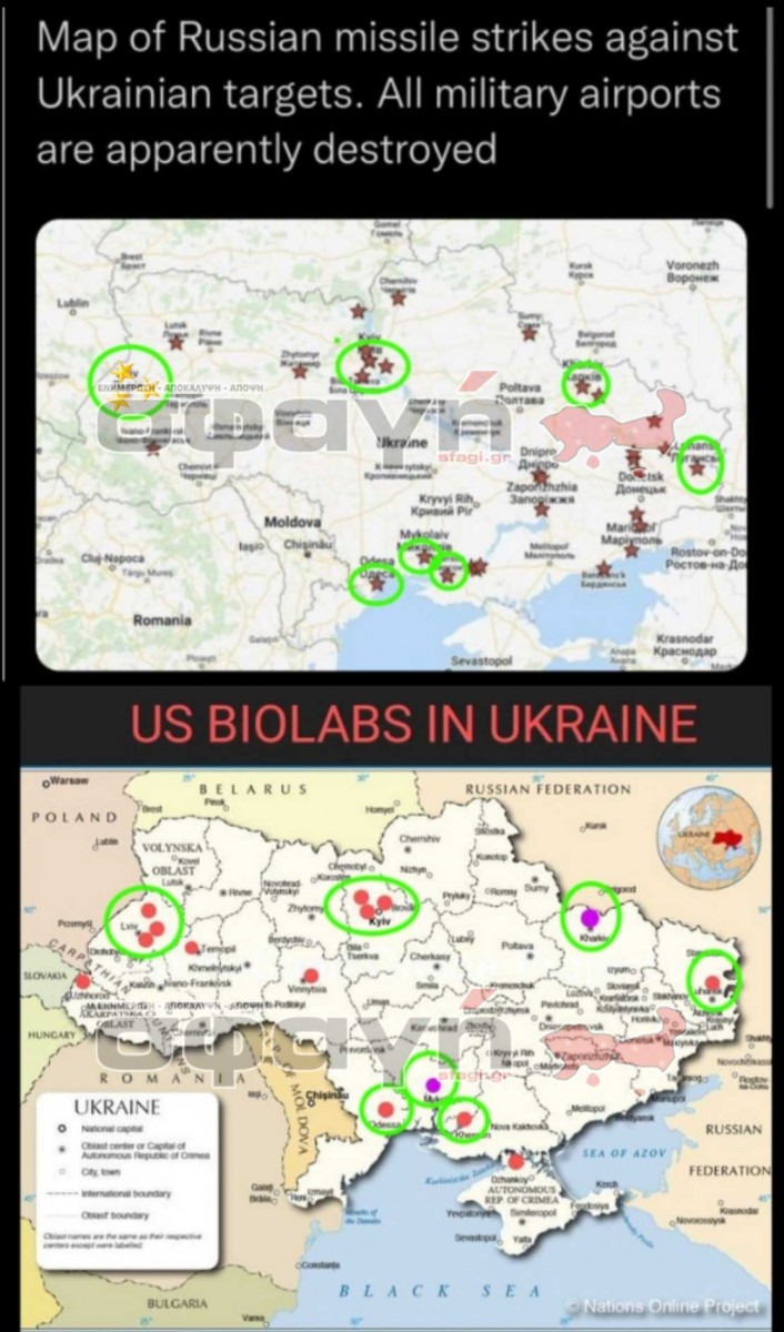 viologika ergasthria biolabs ukraine - Τα εργαστήρια βιολογικών όπλων στην Ουκρανία, στόχος των Ρώσων