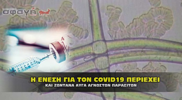 Οι ενέσεις για τον COVID19 περιέχουν ακόμα ζωντανά αυγά παρασίτων