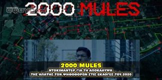 2000 MULES - ΝΤΟΚΙΜΑΝΤΕΡ ΓΙΑ ΤΗΝ ΕΚΛΟΓΙΚΗ ΝΟΘΕΙΑ ΤΟΥ 2020