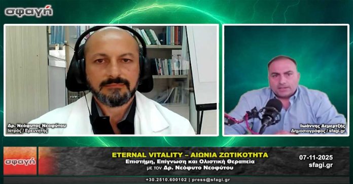 Eternal Vitality – Αιώνια Ζωτικότητα με τον Δρ. Νεόφυτο Νεοφύτου στην εκπομπή Σφαγή