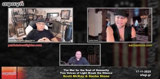 Scott McKay & Sacha Stone – Πόλεμος για την Ψυχή της Ανθρωπότητας Scott McKay και Sacha Stone σε συνέντευξη για τον «Πόλεμο για την Ψυχή της Ανθρωπότητας»
